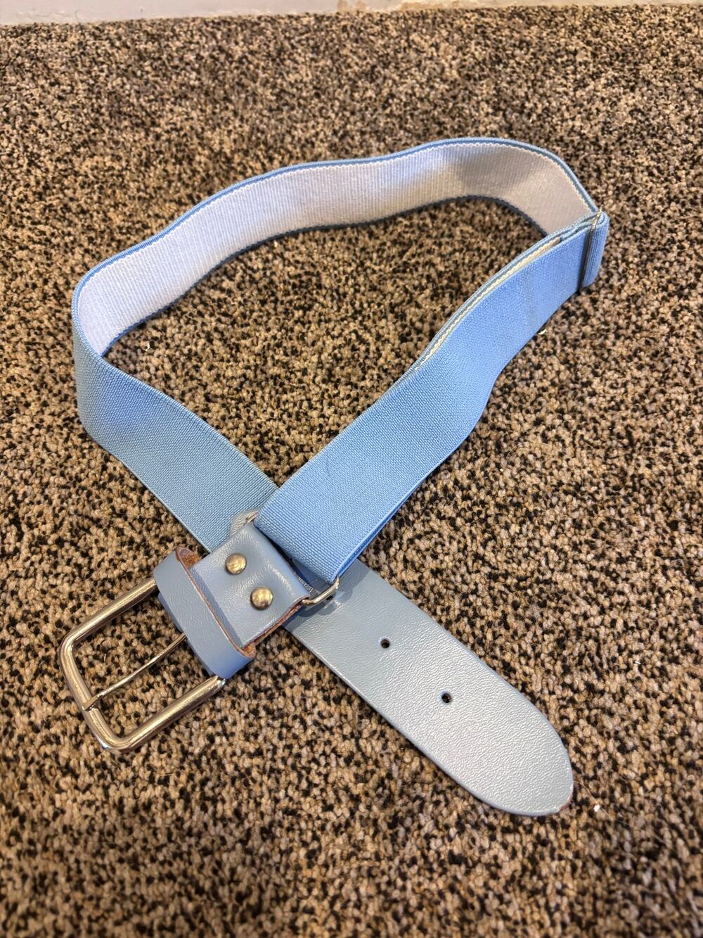Baseball/Softball adjustable belt - light blue